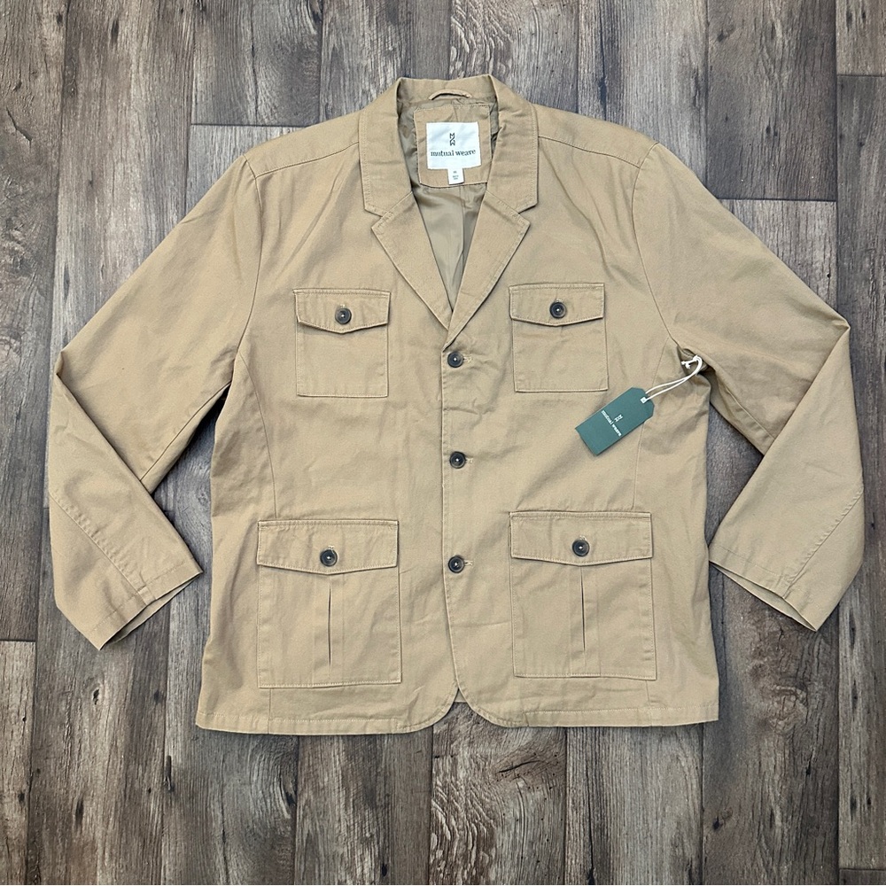 Mutual Weave 100% Cotton Jacket Men’s Size XXL Tan Beige